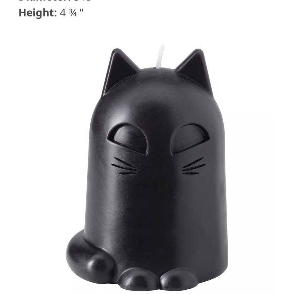 IKEA Black Cat Candle
